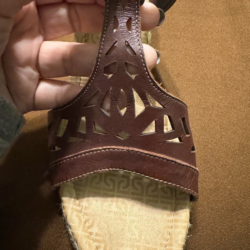 Rockport Brown Leather Wedges Size 11M - Picture 13 of 13